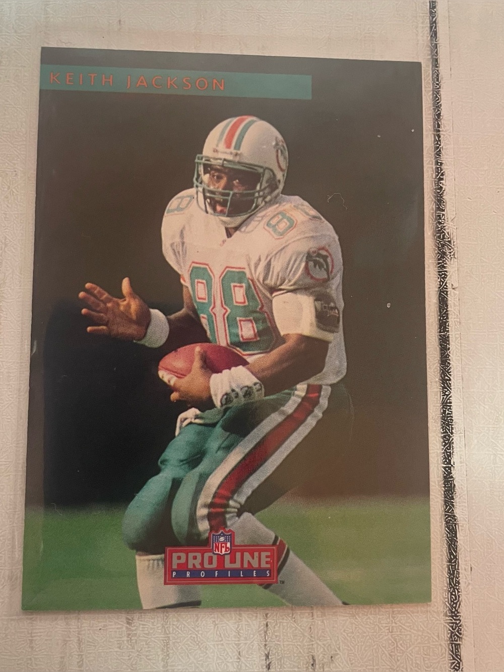 1993 Pro Line Profiles #523 Keith Jackson - Miami Dolphins